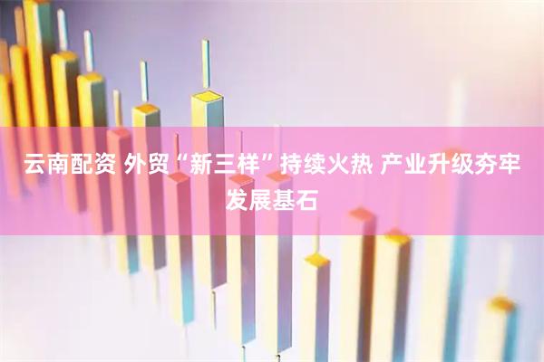 云南配资 外贸“新三样”持续火热 产业升级夯牢发展基石
